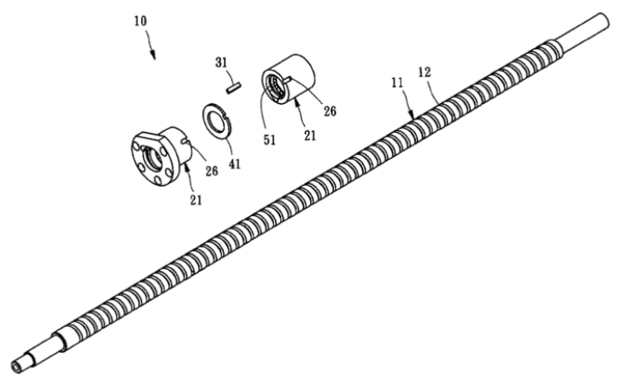 【專利核准公告】P101028A-可供即時監控預壓力之滾珠螺桿「BALL SCREW CAPABLE OF REAL-TIME SURVEILLANCE AND CONTROL OF PRELOAD」 【專利核准公告】P101028A-可供即時監控預壓力之滾珠螺桿「BALL SCREW CAPABLE OF REAL-TIME SURVEILLANCE AND CONTROL OF PRELOAD」