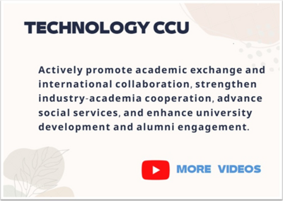 Click to go Youtube Channel of CCU Office of Research and Development(Open new window)
